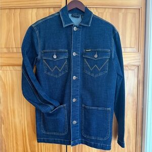 Wrangler Women’s Dark Blue Denim chore coat / shirt jacket